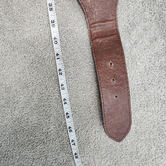 Vegan Leather Y2K Chunky Woven Belt Size L 2000s - Picture 9 of 12